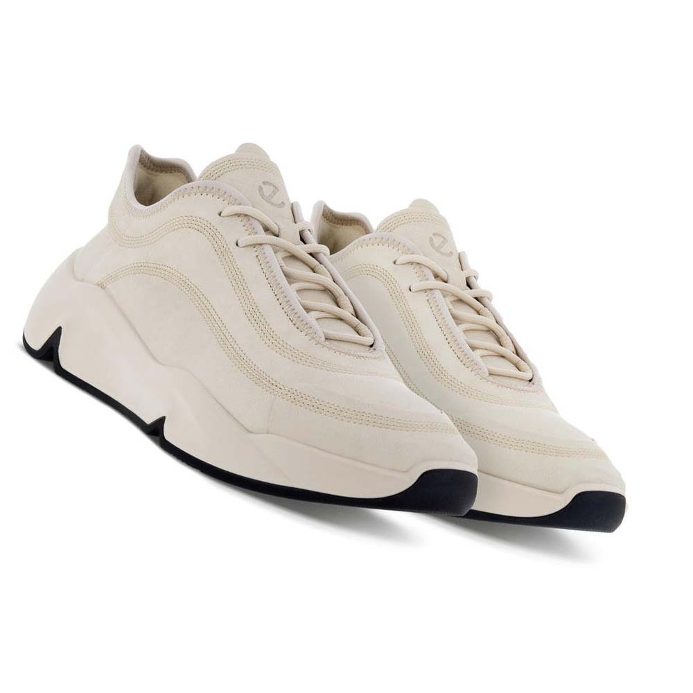 Men's Ecco Chunky Retro Casual Shoes White | Canada 461ZUT